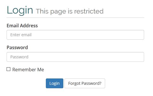 Customer Control Panel Login